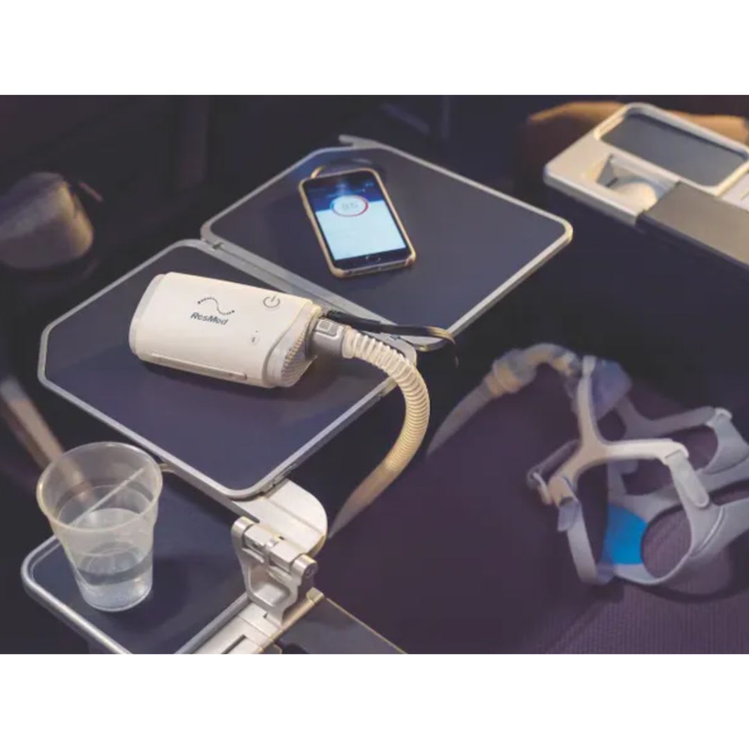 The AirMini Auto Travel CPAP delivers convenience and comfort to its users in a small, lightweight, and travel-friendly package. The AirMini Auto Travel CPAP machine is built with frequent travelers in mind, weighing only 10.6 ounces and easily fitting in a travel bag or suitcase. The functionalities and features of the ResMed AirSense 10 Auto CPAP machine are relatively the same as ResMed AirMini. Additionally, the users can carry it on long distance flights, camping trips, cruises, and road trips.