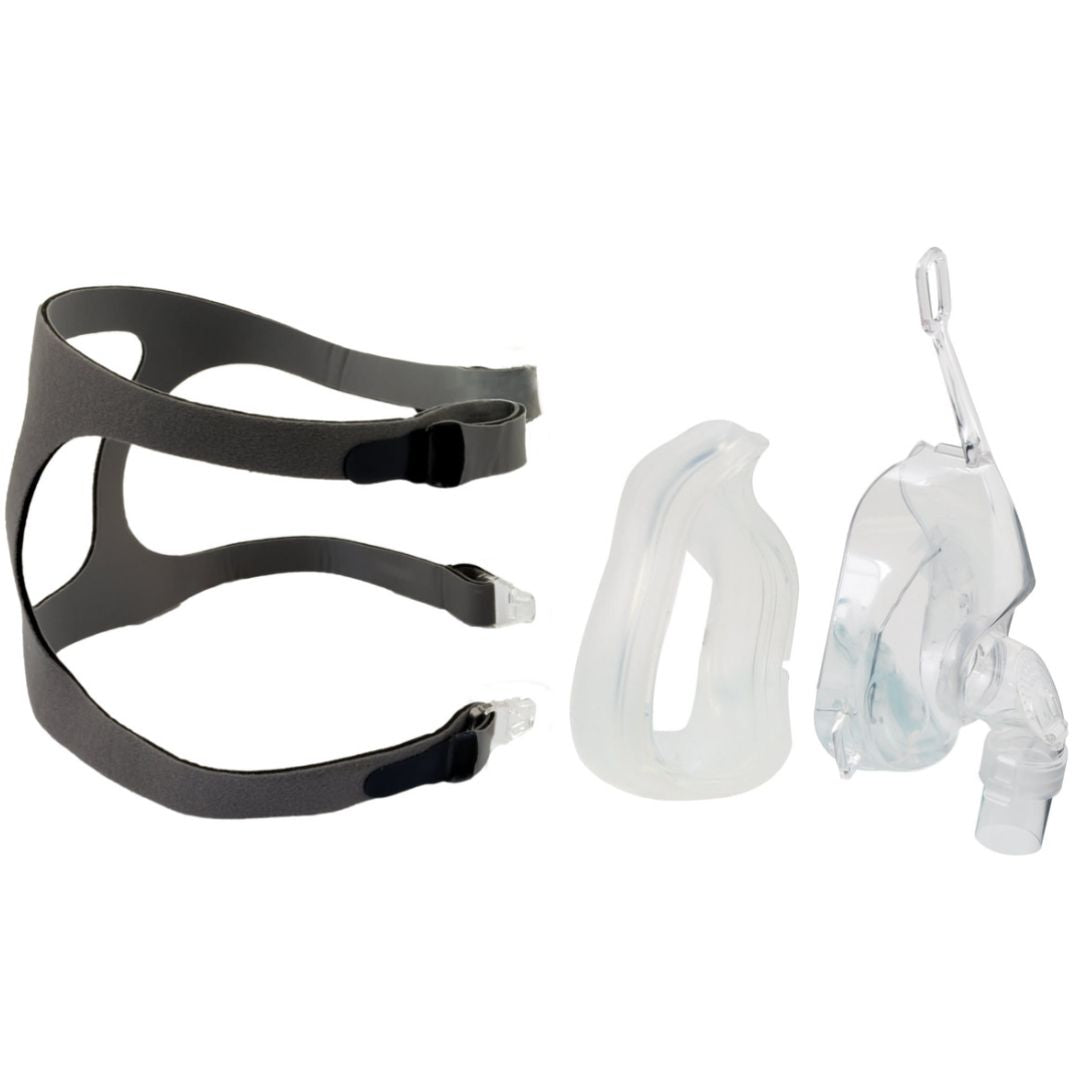 The DreamEasy 2 Full Face CPAP Mask provides a superior seal with its removable Comfort Cushion that conforms to the facial contours around the nose and mouth. Compatible to ResMed full face mask and other major brands.