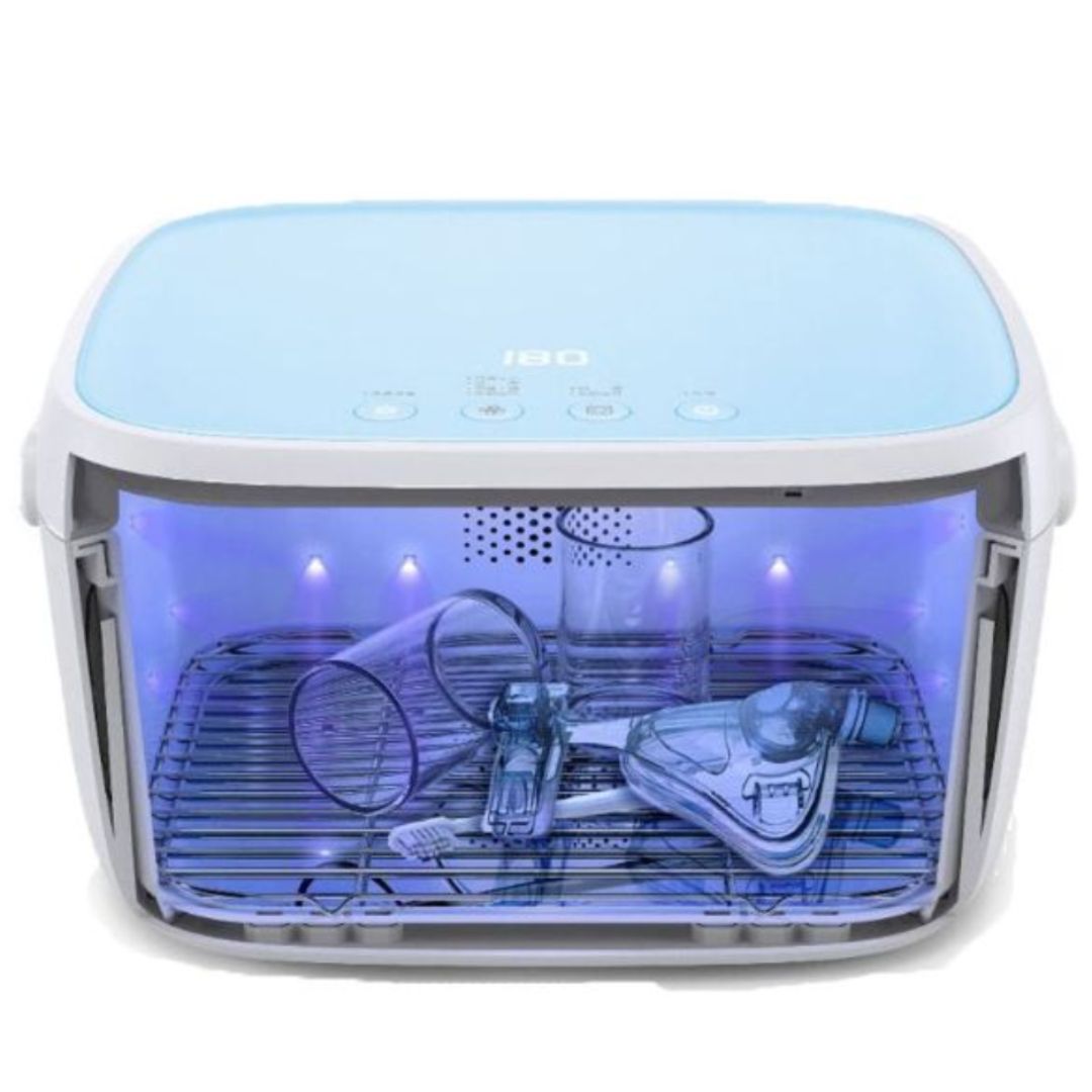 Liviliti Paptizer - Smart and Versatile UVC Sanitizer, showcasing its advanced UVC technology and multi-use design for sanitizing CPAP equipment and everyday items. Features include chemical and ozone-free sanitization, three smart modes, and a spacious chamber.