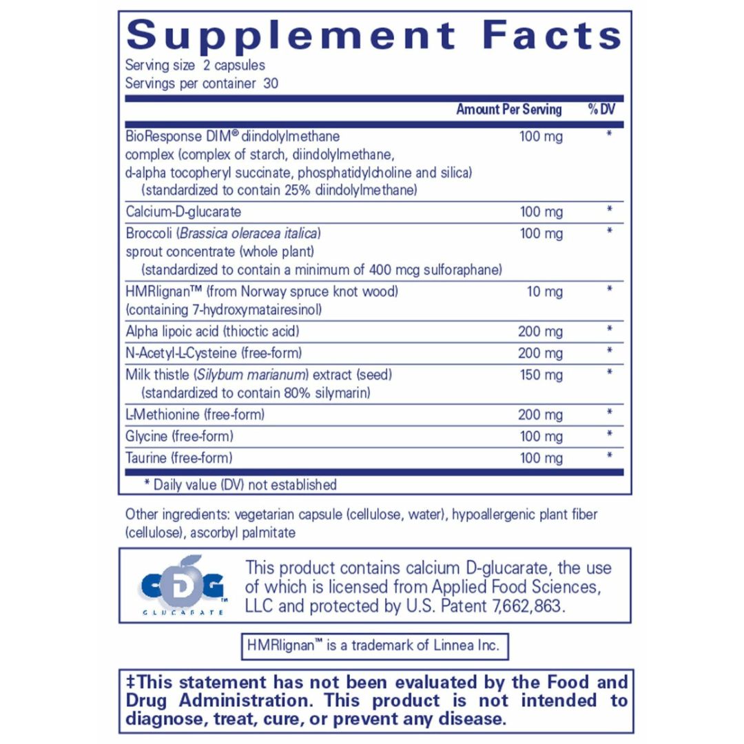 Support for detoxification, hormone metabolism, and cellular health. Helps to detoxify your body.