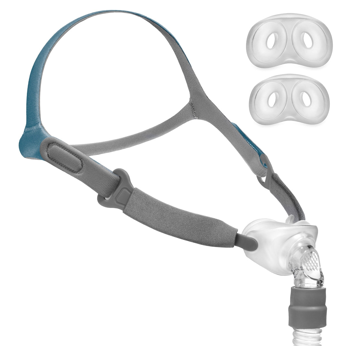 The Rio II Nasal Pillows CPAP Mask was designed with a unique rotating ball in socket swivel to allow for freedom of movement throughout the night making it the ideal Nasal Pillows Mask for active sleepers.