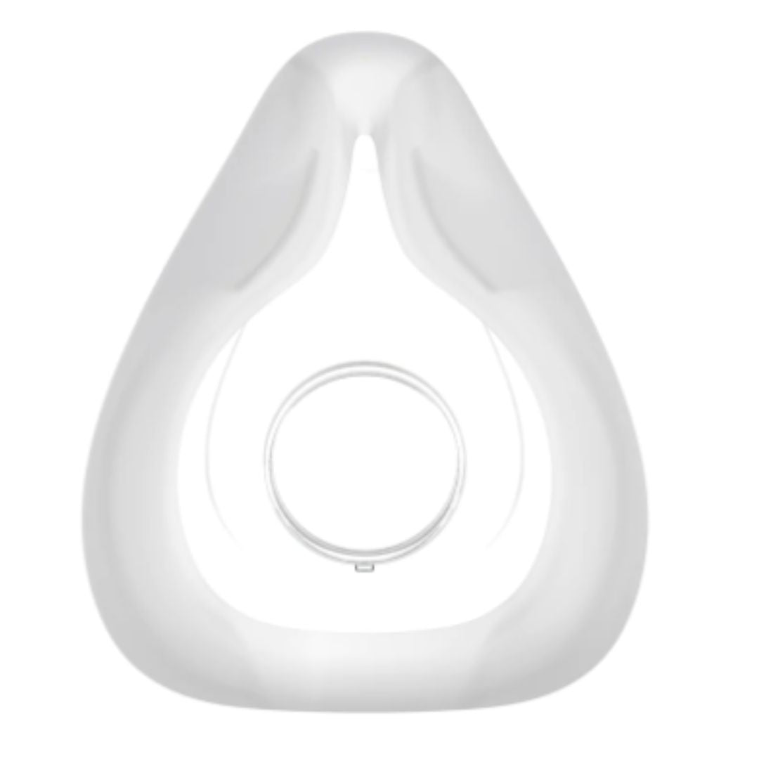 The AirFit™ F20 cushion features an InfinitySeal™ specially designed to provide a reliable seal throughout the night, regardless of sleep position.