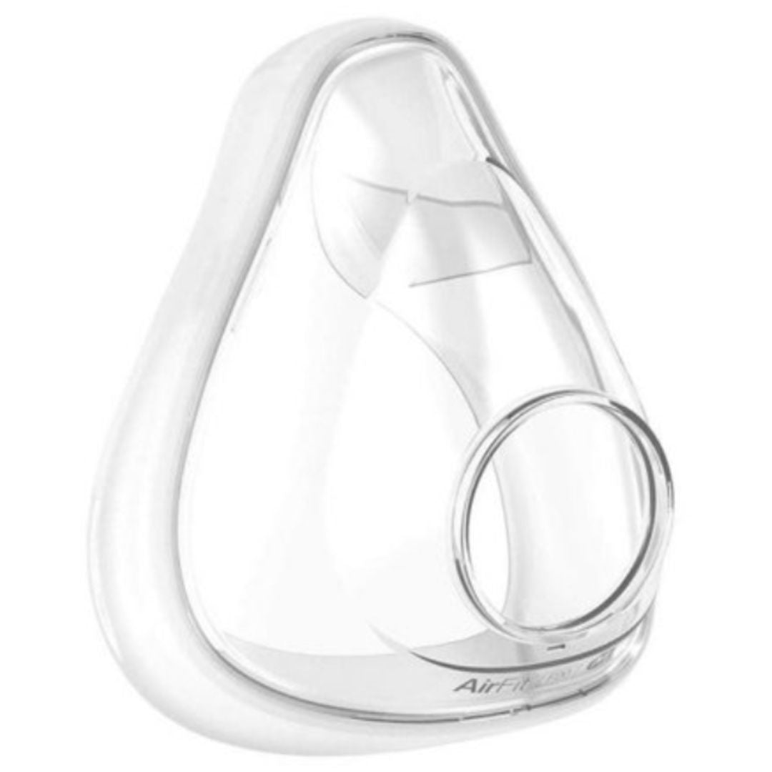 The AirFit™ F20 cushion features an InfinitySeal™ specially designed to provide a reliable seal throughout the night, regardless of sleep position.