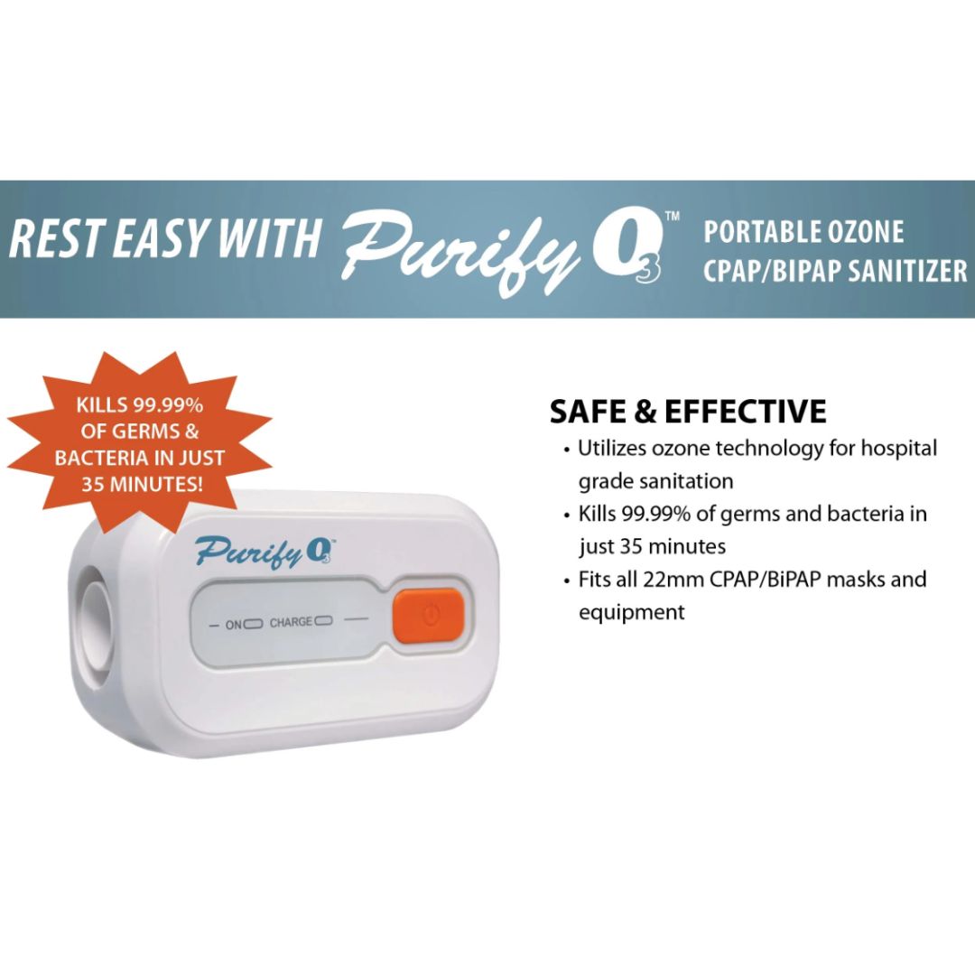 The Purify O3 family of sanitizers use ozone (activated oxygen) technology to sanitize accessories and reusable devices, so you can rest easy knowing your supplies are germ and bacteria free!  Ozone disinfection is one of the most effective methods to sanitize the areas of accessories that cleansing wipes and UV light cannot reach.