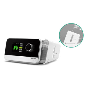 The Resvent iBreeze is an automatic CPAP machine designed to ease the symptoms of obstructive sleep apnea.