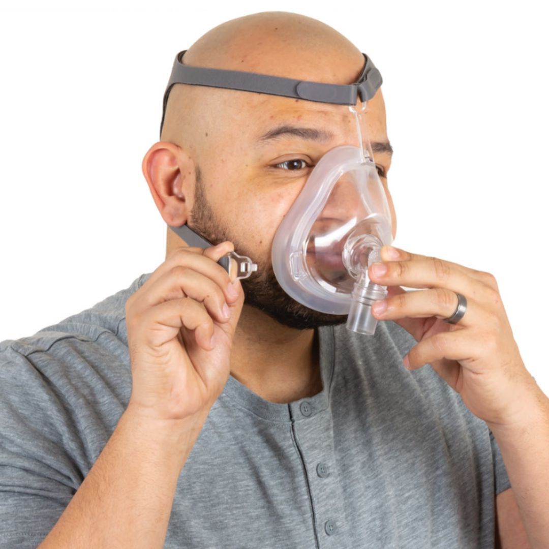 The DreamEasy 2 Full Face CPAP Mask provides a superior seal with its removable Comfort Cushion that conforms to the facial contours around the nose and mouth. Compatible to ResMed F20 mask