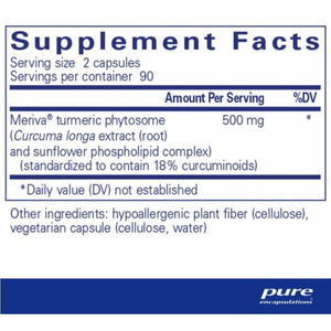 With Meriva® bioavailable curcumin phytosome; Enhanced absorption for joint, tissue and cellular health. Best natural treatment for joint and body pain.