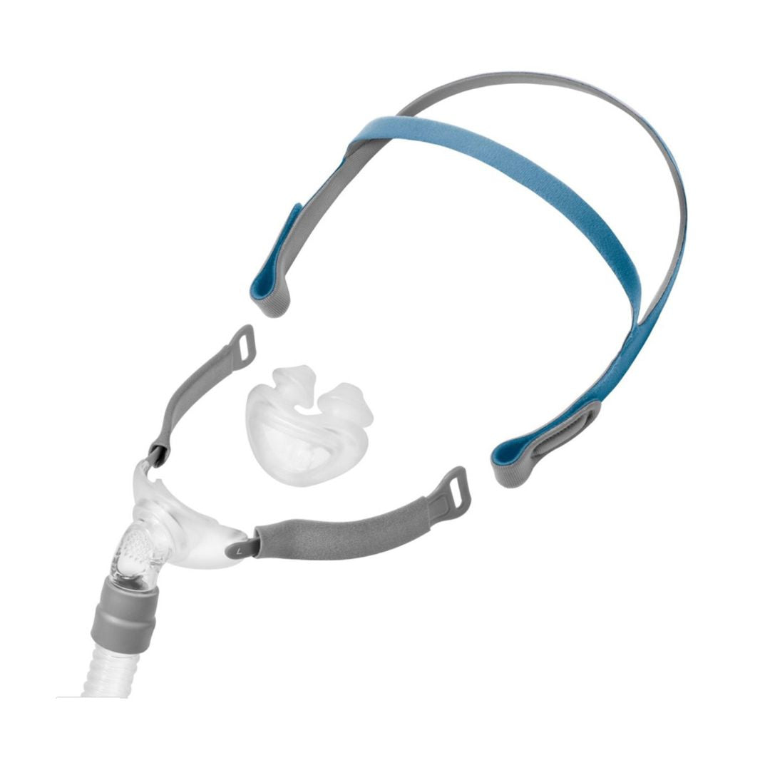 Rio II Nasal Pillow CPAP Mask With Headgear is design be quiet, lightweight, and allows for exceptional freedom of movement, making it ideal for active sleepers and frequent travelers.