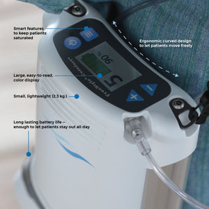 FreeStyle Comfort Portable Oxygen Concentrator | Lightweight, FAA Approved | 8-16 Hour Battery