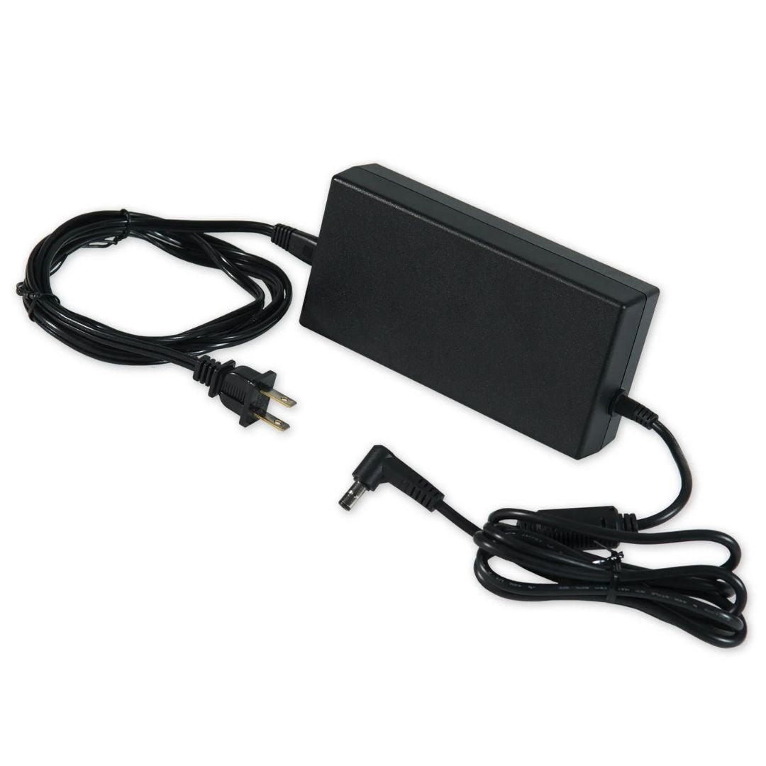 Universal AC power supply with cords for FreeStyle Comfort portable oxygen concentrators. Works worldwide with 100–240V power and includes a 10‑ft North American cord.