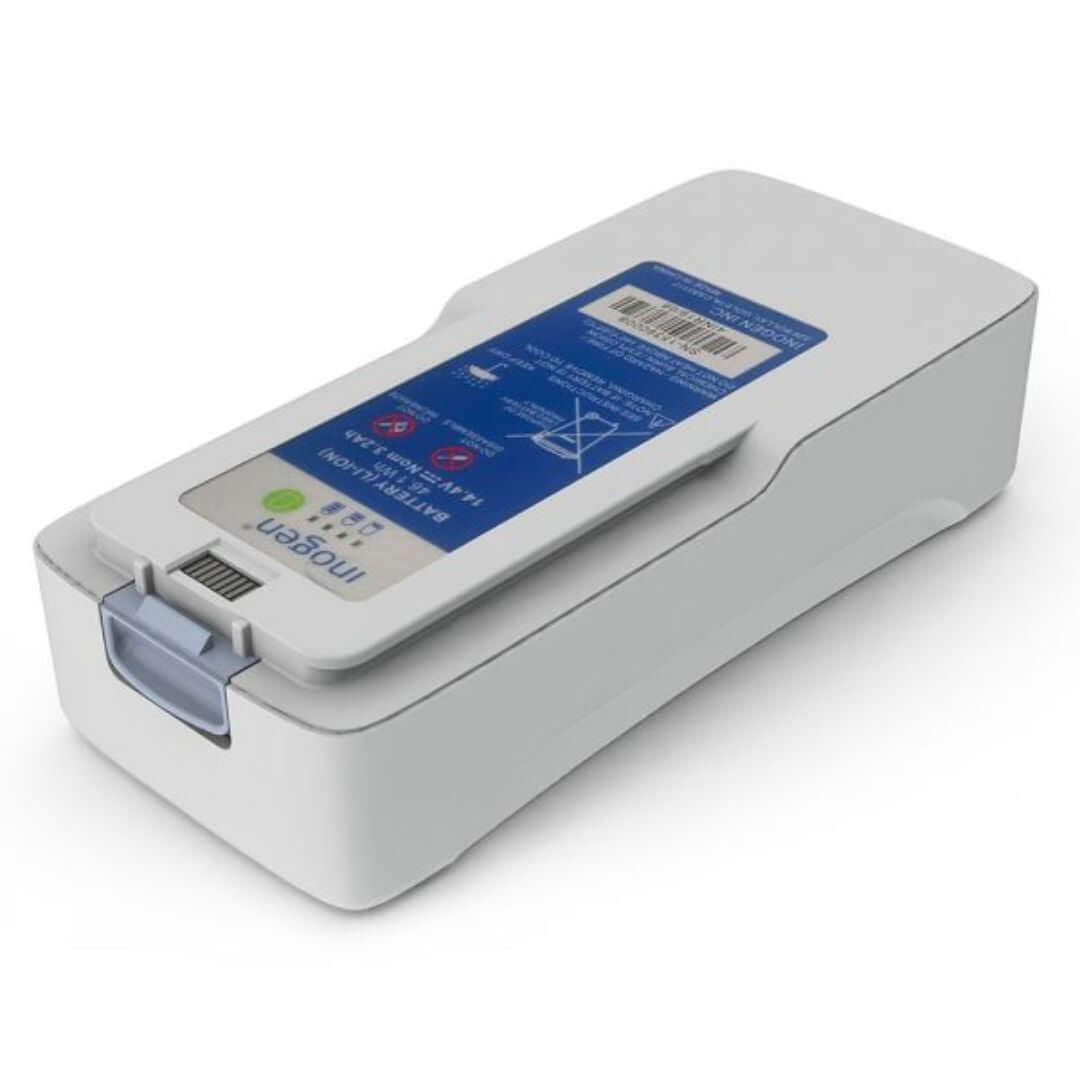 Inogen One G4 Double Battery - a compact and lightweight power source designed for the Inogen One G4 Portable Oxygen Concentrator, providing up to 5 hours of oxygen therapy on a single charge.