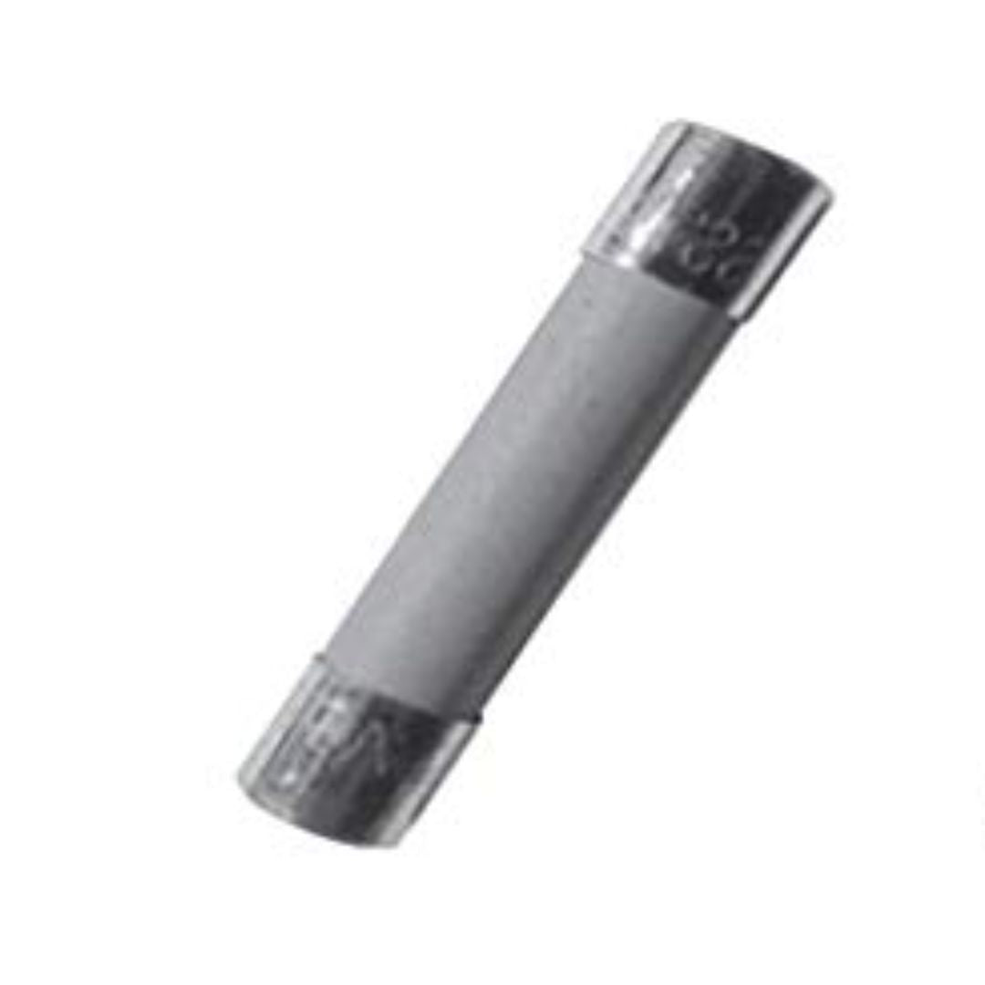 Close-up of a cable fuse designed for use with the Inogen BA-306 automobile power cable, ensuring safe operation and protection from electrical surges.