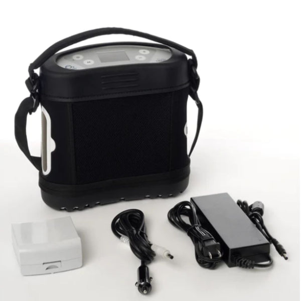 OxLife Independence Portable Oxygen Concentrator Bundle (Continuous Flow &  Pulse Dose)