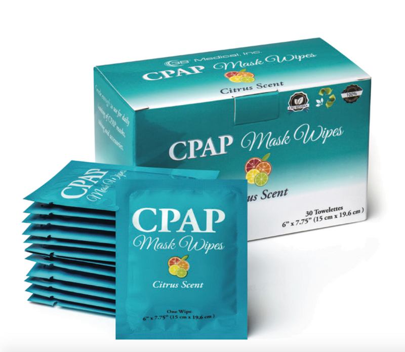 These 100% pure cotton wipes are specially formulated to naturally clean and protect your mask without the use of harmful chemicals. CPAP Mask Wipes effectively remove dirt, grease, oils and other residue from the patients mask keeping it fresh and clean. Wipes are made from 100% natural ingredients