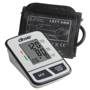 Economy Automatic Blood Pressure Monitor, Upper Arm - Accurate, easy-to-use device with large display and memory storage for home and travel use.