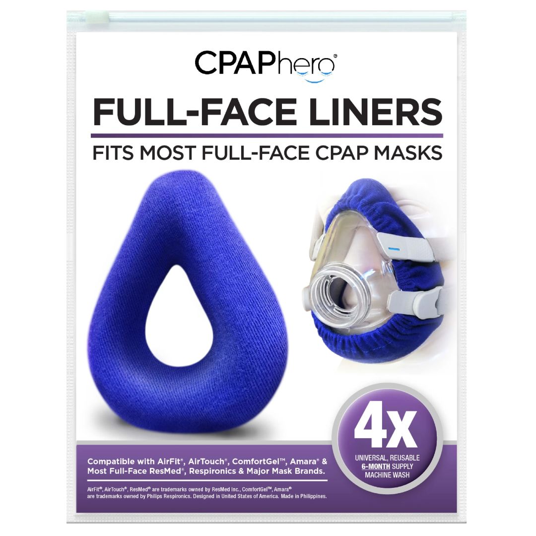 CPAP Mask Liners - Full Face (SKU: CHMLFF) offering a soft, breathable barrier for enhanced comfort and hygiene during sleep.