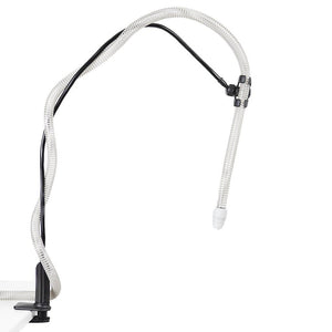 Vive CPAP Hose Holder with bendable arm and rotating hose clamp
