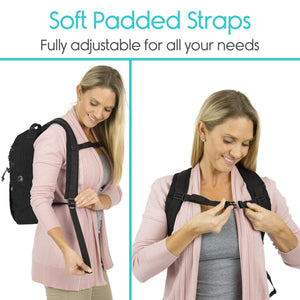 Vive oxygen tank bag padded adjustable backpack straps