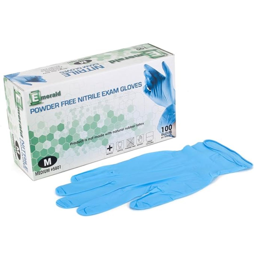 Nitrile Powder-Free Exam glove for dental and medical offices or multipurpose use. Free shipping and delivery are available. We are located in New Jersey.