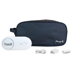 The only all-in-one solution on the market.  .  The Purify O3 Elite kit includes everything needed to disinfect  including: Purify O3 Elite sanitizer, charging cable with plug, tubing adapter and a dual-purpose storage and sanitizing case.