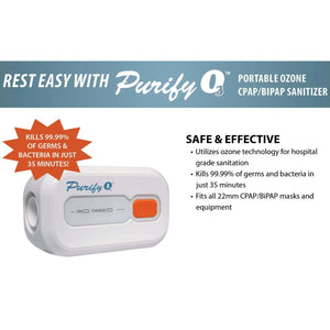 The Purify O3 family of sanitizers use ozone (activated oxygen) technology to sanitize accessories and reusable devices, so you can rest easy knowing your supplies are germ and bacteria free!  Ozone disinfection is one of the most effective methods to sanitize the areas of accessories that cleansing wipes and UV light cannot reach.
